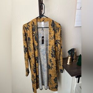 Floral Mustard Cardigan